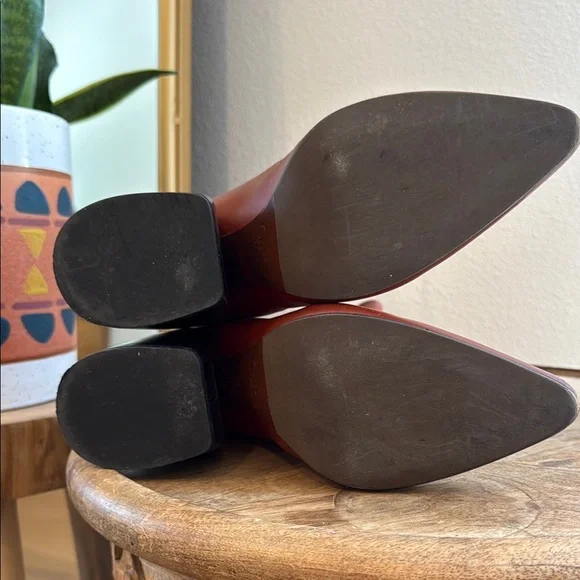 Chloé Wave in Sepia Brown Leather Chunky Heel Ankle Boots EU 38 US 8 NIB $960 - Picture 4 of 8